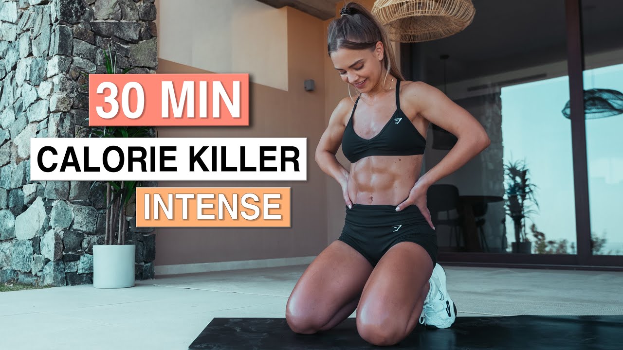 Day 8 - 30 MIN CALORIE KILLER WORKOUT TO BURN FAT (Intense, No Equipment, At Home)