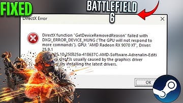 Battlefield 6 DirectX Function Error Fix | Crash on Startup