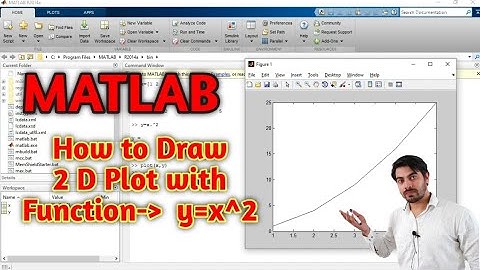 2 D plotting in MATLAB | Hindi | How to plot 2 D Graph in MATLAB | Non Linear Graph in MATLAB y=x^2