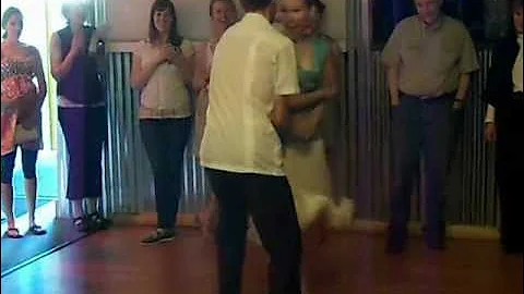 Emil and Katie Joy Newhouse Salsa Dancing at Awake