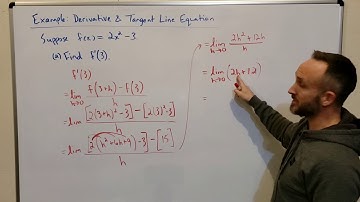 Example: Derivative & Tangent Line Equation