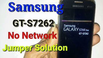 Samsung Gt S7262 No Network Jumper Solution 100% Working