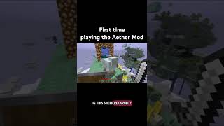 First time playing the Aether Mod #gaming #minecraft #lol