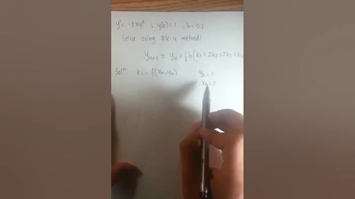 The Runge-Kutta Method Part 2 (Example)