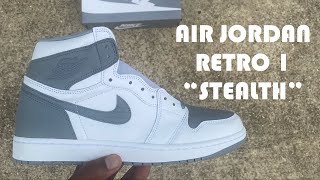 EARLY REVIEW !!! AIR JORDAN RETRO 1 “STEALTH” DO THESE REALLY HAVE GOAT LEATHER ? screenshot 1