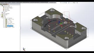 SOLIDCAM FREZE- 2.5 EKSEN DELİK TANIMLAMA by cadcamcnc06 307 views 1 year ago 2 minutes, 45 seconds