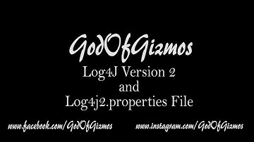 Log4j2 Setup Using Log4J2.properties file