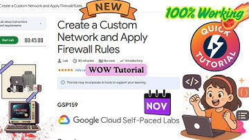 Create a Custom Network and Apply Firewall Rules | Nov 2025 | #GSP159 #qwiklabsarcade2025