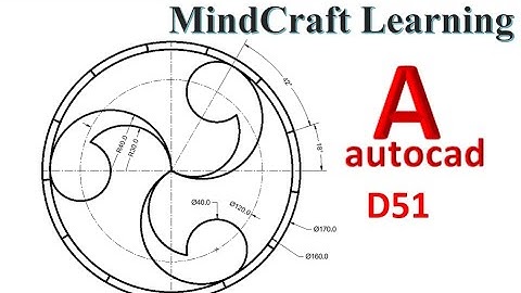 AutoCAD 2D Practice Drawing #51 – Step-by-Step Tutorial for Beginners