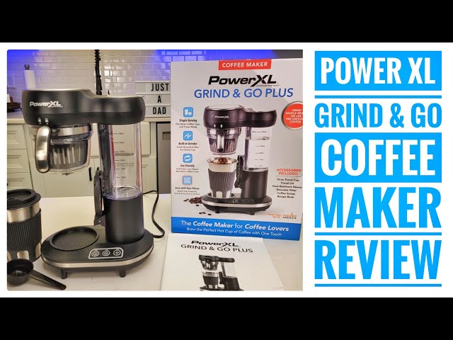 Grind and Go Plus Coffee Maker, Automatic Single-Serve Coffee Machine with  16-Oz