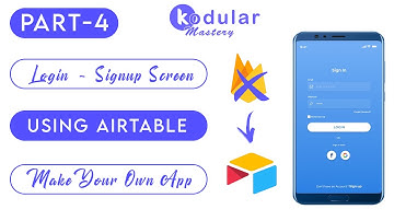 Login / Signup Screen Using Airtable In Kodular | Login / Signup Screen Without Firebase Kodular #4