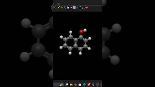 Modelling 1-Naphthol in Avogadro2