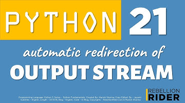 Python tutorial 21: Python Print To File by Manish Sharma