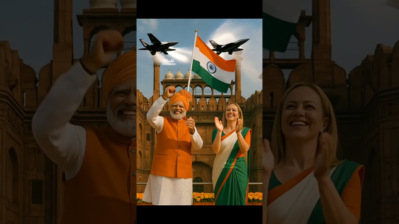 Modi aur meloni ne Tirange ko salute kiya  एक शान, एक सम्मान 🇮🇳🤝🇮🇹