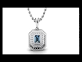 LONITÉ Blue Cremation Diamond Pendant Made From Ashes and Hair