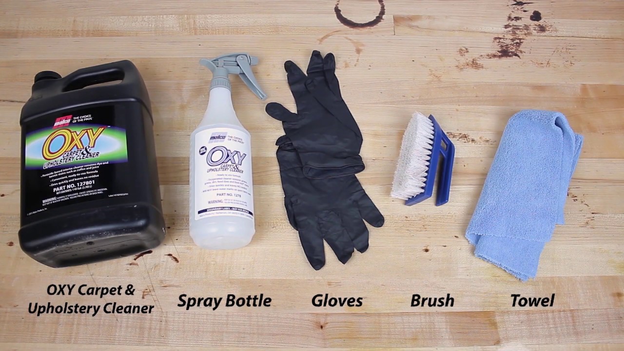 How to Clean Stained Seats with OXY Carpet and Upholstery Cleaner YouTube