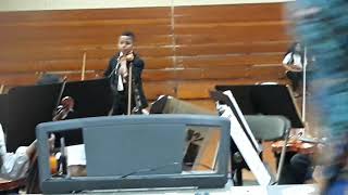 "Carol Of The Bells" Carnage Middle School Raleigh NC Tyler Butler-Figueroa Violinist 12 yo AGT