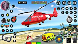 Heli Ambulance Simulator Game Games Android Gameplay 2024 screenshot 1