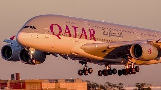 8 A380 Landings in 8 Minutes | Melbourne Airport Plane Spotting