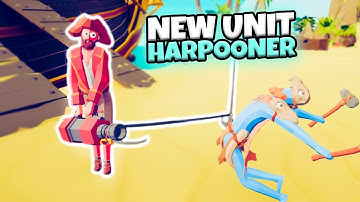 NEW UNIT HARPOONER 1 VS 1 EVERY UNIT | TABS PIRATE UPDATE