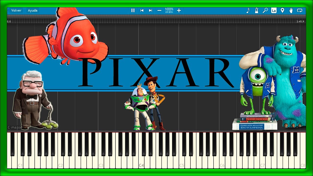 PIXAR Animation Studios 💙 MEDLEY 🎬 (PIANO TUTORIAL) 🎹 #48 - YouTube