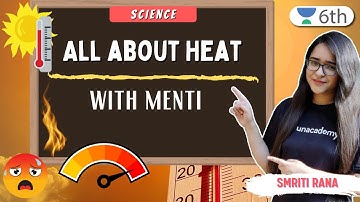 All About Heat | With Menti | Science | Unacademy 6th | Smriti Rana