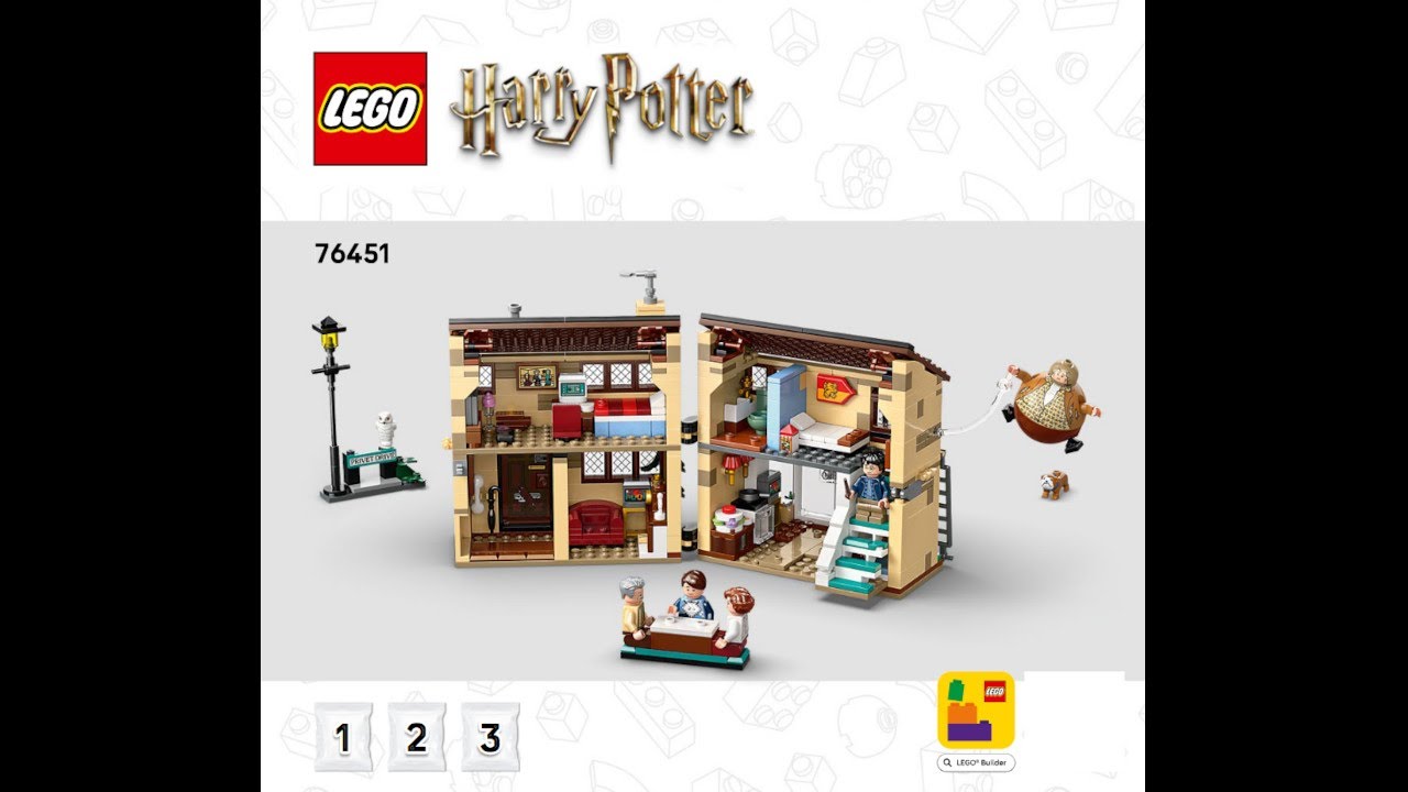 LEGO 76451 Instructions | Harry Potter | Privet Drive: Aunt