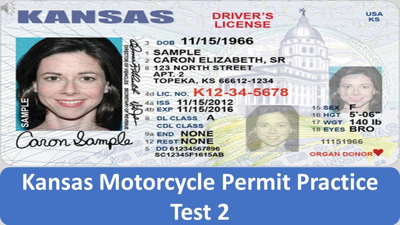 Kansas Motorcycle Permit Practice Test 2 - YouTube