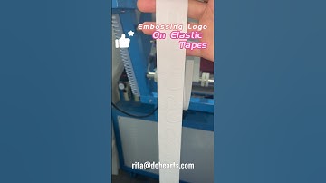 how to embossing heat press brand logo on wbbing narrow fabric,elastic tapes