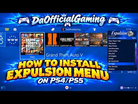 🔥How To Install GTA 5 Online Expulsion V5.0 Mod Menu On PS4/PS5 🎮
