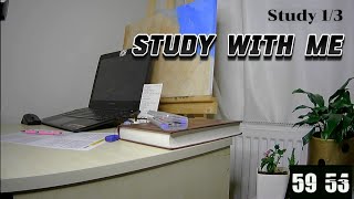 3-HOUR Study With Me 📚🌧 Rain Sounds & Pomodoro Timer 60 & 10 #Study #StudyMotivation #pomodoro