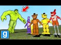 THE INCREDIBLE HULK VS ALL FNAF ANIMATRONIC NPCs! - Garry's Mod Gameplay - Gmod Sandbox