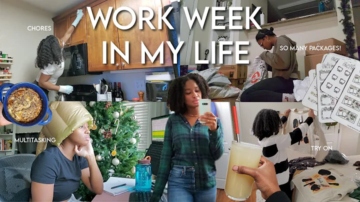 work week vlog: sorting packages, trying panettone...