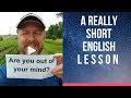 Meaning of ARE YOU OUT OF YOUR MIND? - A Really Short English Lesson with Subtitles