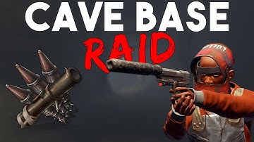 CAVE BASE ROCKET RAID! | Rust Survival