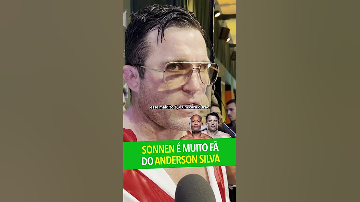 "O ANDERSON SILVA É TÃO BOM..." - Chael Sonnen