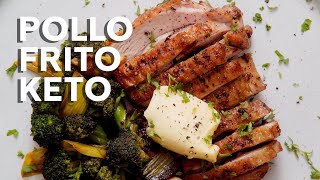 Receta keto: Pollo frito con mantequilla y brócoli