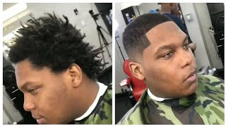Dreads to Low Taper Fade Transformation / Cut by @cloudthebarber