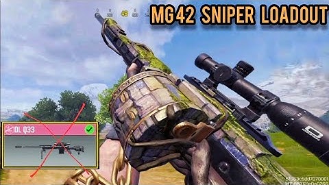 NINJA MG42 Sniper gameplay | COD mobile MG 42 SNIPER LOADOUT