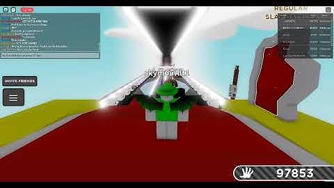 Exploiter found in Slap Battles: Killstreak Only Mode.