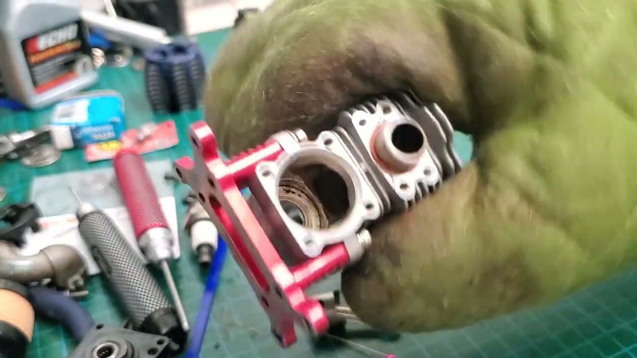 TRX 2.5R new bearings and 3.3 crankshaft upgrade.