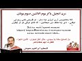 مرد انجيل باكر يوم الاثنين لصوم يونان/ تعليمى/ للمعلم ابراهيم معوض