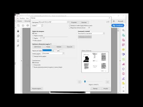 Video: Come Stampare Due Pagine Su Un Foglio