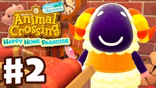 Home with a Fireplace! - Animal Crossing: New Horizons - Happy Home Paradise DLC - Gameplay Part 2