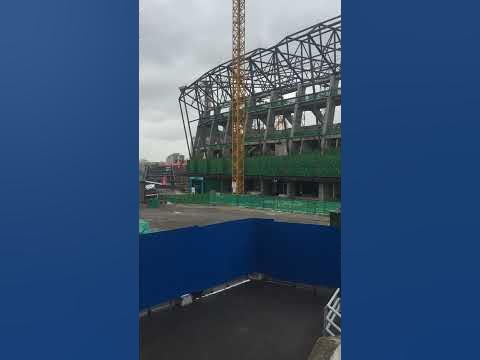 Строительство Национального футбольного стадиона Минск - YouTube