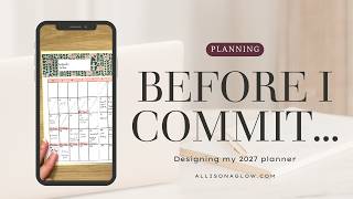 What will my 2027 planner look like | Testing my ideal week in the Laurel Denise small Nancy