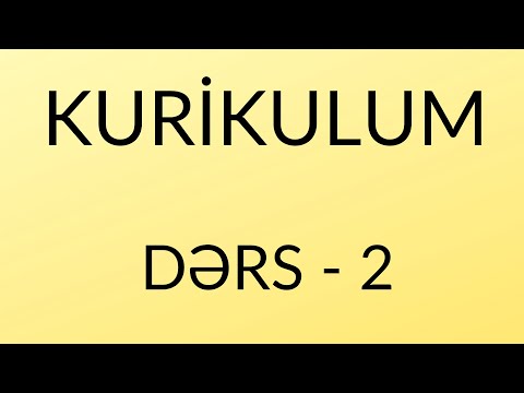 Kurikulum - Ümumi Təhsil Pilləsinin dövlət standartları və proqramları. Türkan Bədəlova