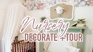 BABY GIRL NURSERY | DIY NURSERY MAKEOVER | COTTAGE STYLE | NURSERY TOUR