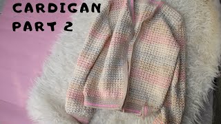 crochet cardigan tutorial part 2 ||misyelshin crochet
