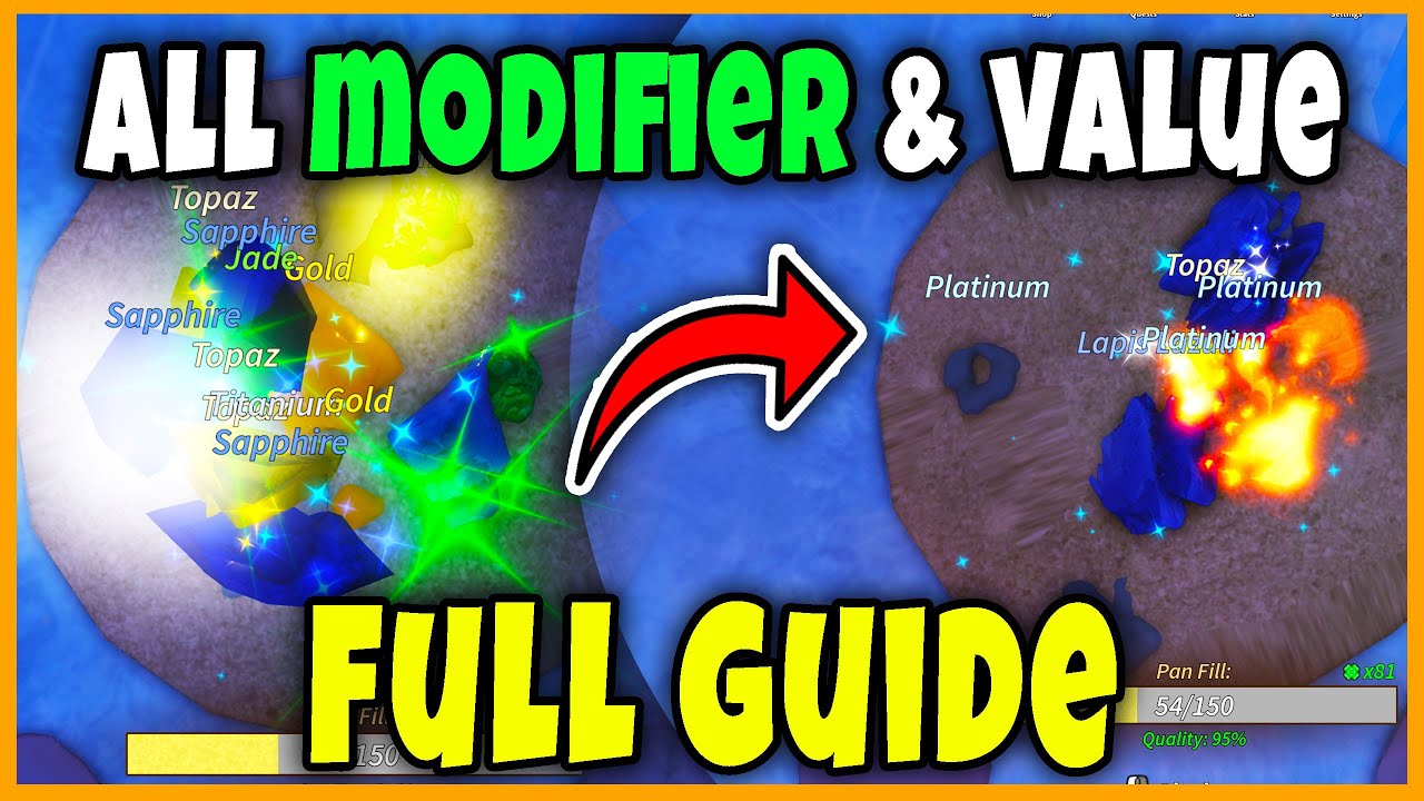 ALL MODIFIER + MULTIPLIER LIST FULL GUIDE [PROSPECTING] - Roblox - YouTube